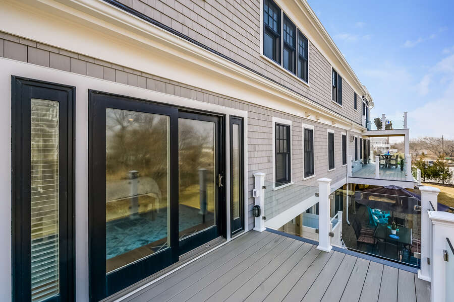 Private deck off of Bedroom #1 - 74 E Bay View Road Dennis Cape Cod - New England Vacation Rentals