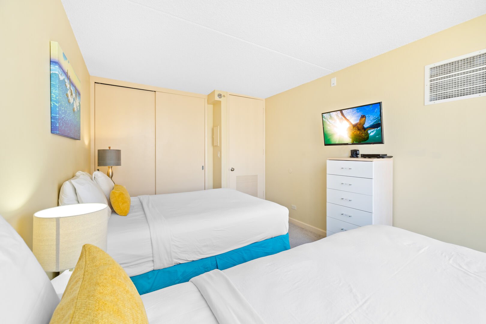 The bedroom has a flat screen TV perfect for your entertainment!