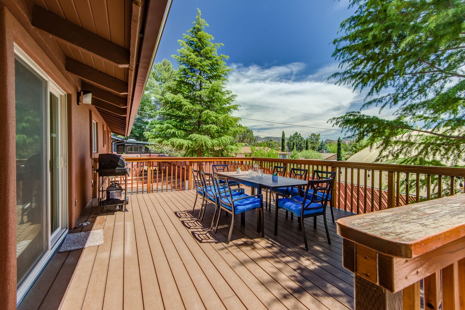 Large Deck with Peaceful Views