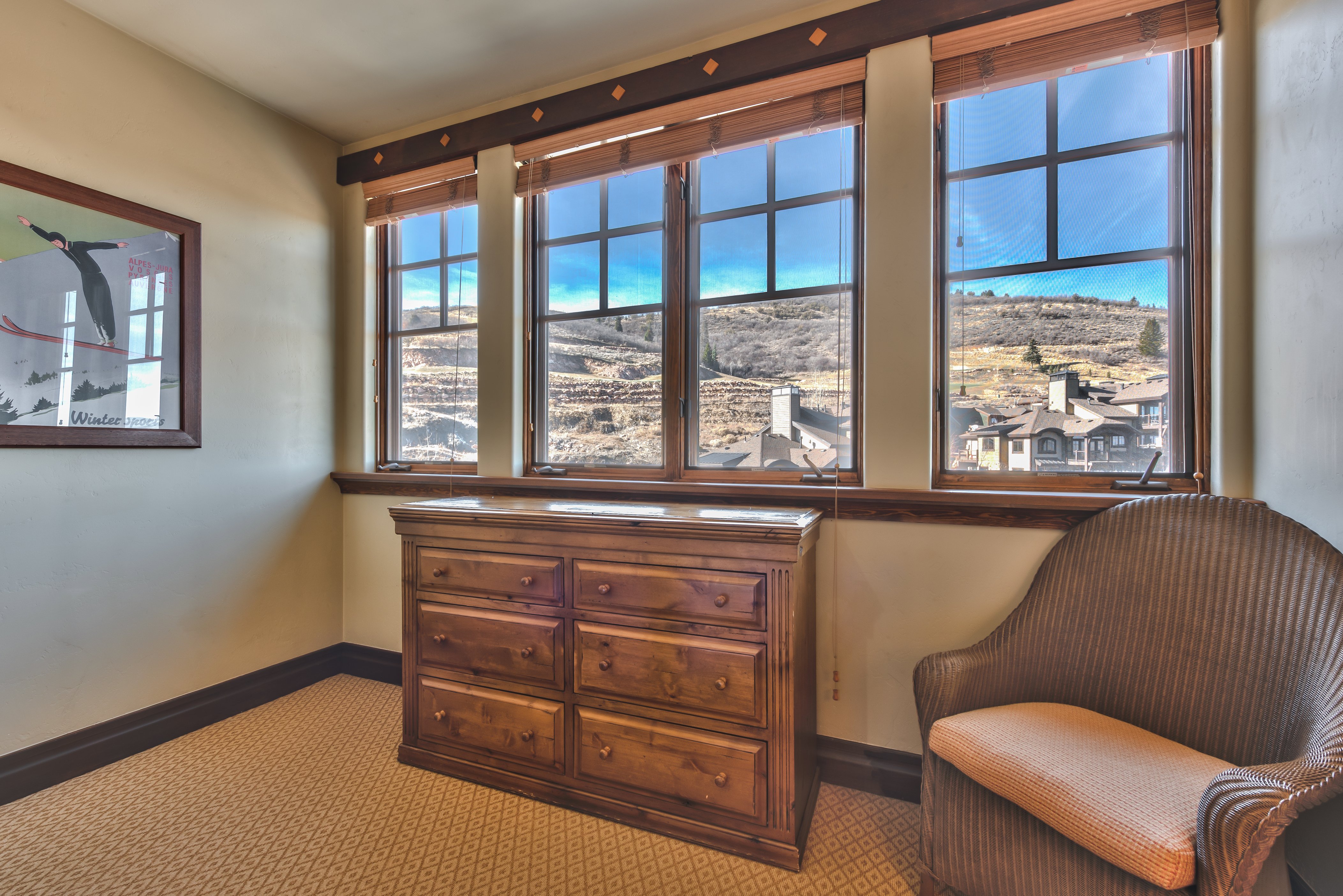 Dresser, chair and view