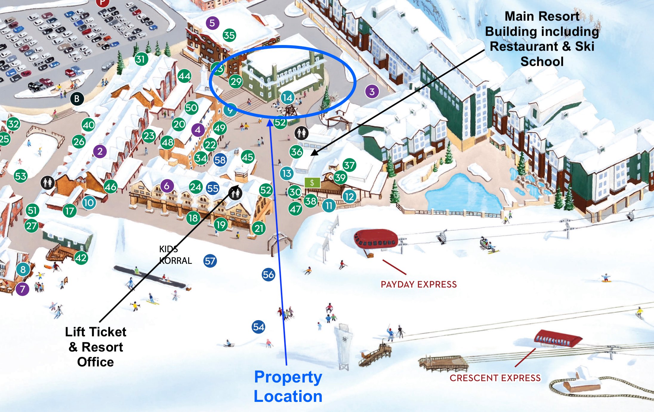 Enjoy staying the heart and center of Park City Mountain's main base area