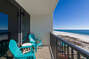 Relax on the Private Balcony overlooking the beach and the Gulf