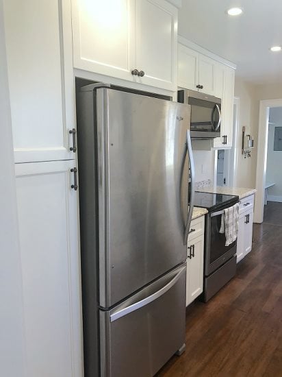 full size stainless appliances