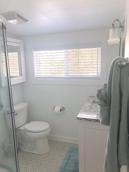Bright and clean second level bathroom