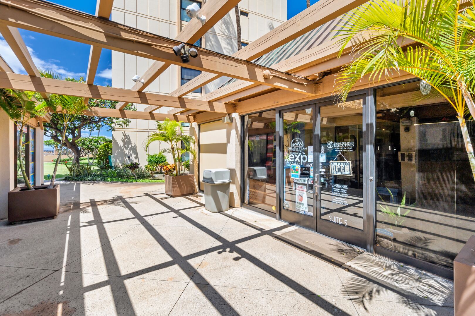 Our office is located across from the Sugar Beach Resort office.