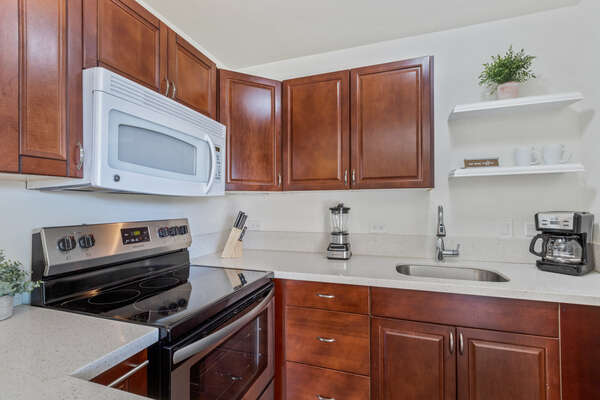 Well equipped kitchen