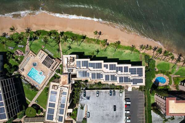 Aerial of the complex.