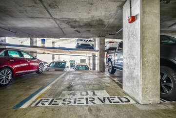 Reserved PREMIUM parking space on the 4th floor! Same level just steps from unit ... this is highly sought after.