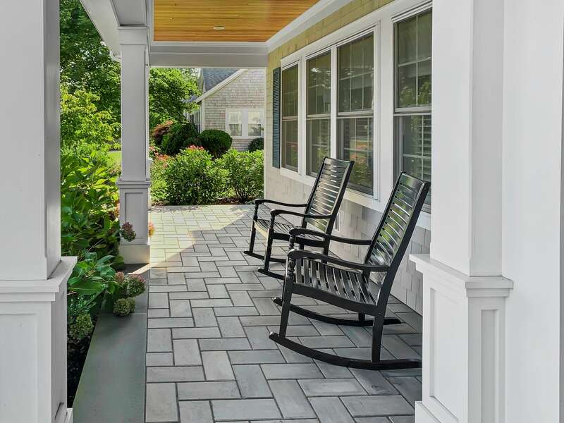 Front porch rockers at-445 Lower County Rd Harwich- Cape Cod- New England Vacation Rentals.