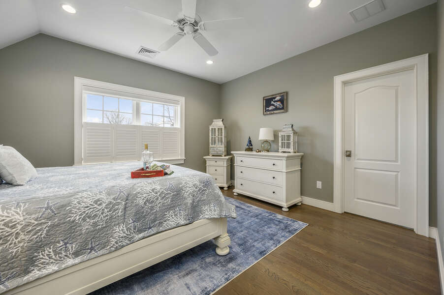 Bedroom #2 king bed with large walk in closet-445 Lower County Rd Harwich- Cape Cod- New England Vacation Rentals.