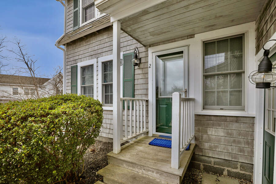 Main door access to Unit #2 with keyless entry - 25 Bank Street Unit #2 Harwich Port - New England Vacation Rentals- Harwich Port -Cape Cod- New England Vacation Rentals
