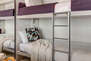 Attached the Ladder for the Top Bunk Bed and Folding Top Bunk Barriers