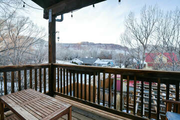 Mountain View from the Balcony of Our Rental Moab, Utah.