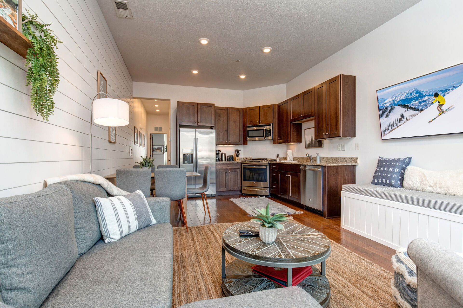 Main Living Area with Kitchen, Dining and Living Rooms