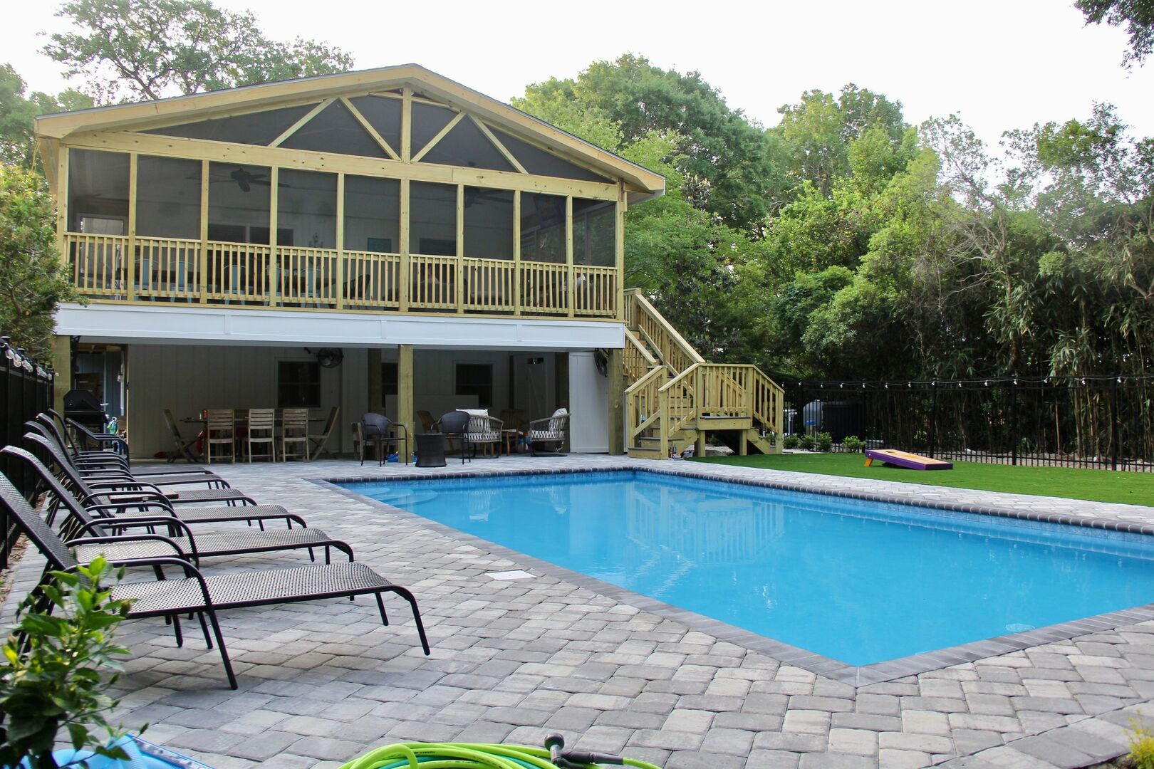 Private Swimming Pool and Deck