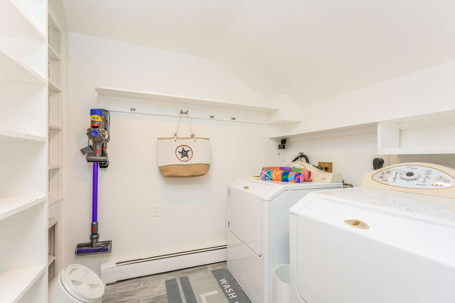 Laundry room located just off the Kitchen-75 Pinewood Rd Hyannis Cape Cod- New England Vacation Rentals