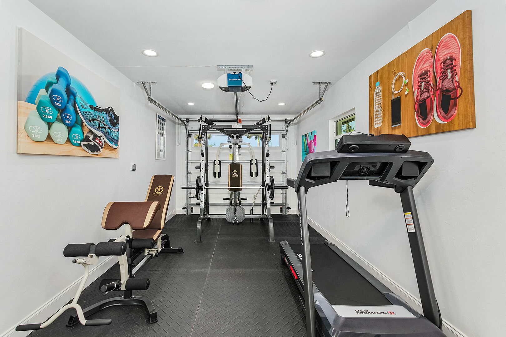 Private gym in vacation rental