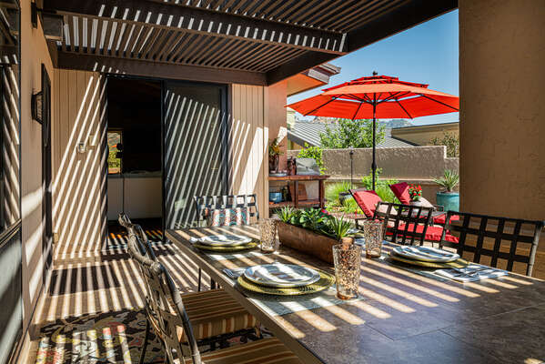 Covered Outdoor Dining