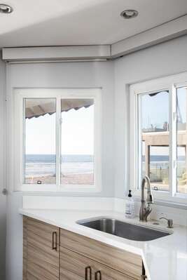 Ocean Views From Kitchen Sink - Second Floor