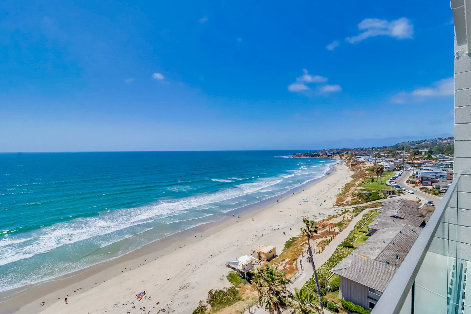Balcony views extend north toward La Jolla and south toward Crystal Pier! Please note: the balcony is not for standing or sitting