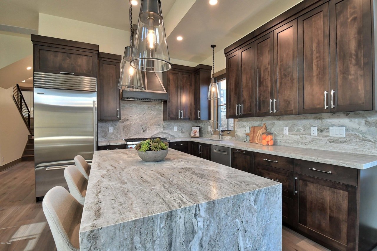 Stone Countertops and Center Island - Perfect for Meal Prep and Entertaining