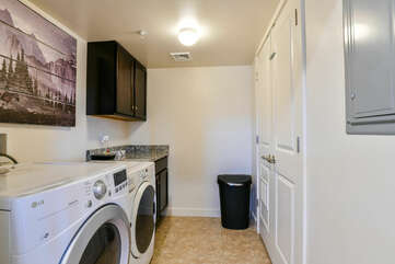Laundry room with washer and dryer