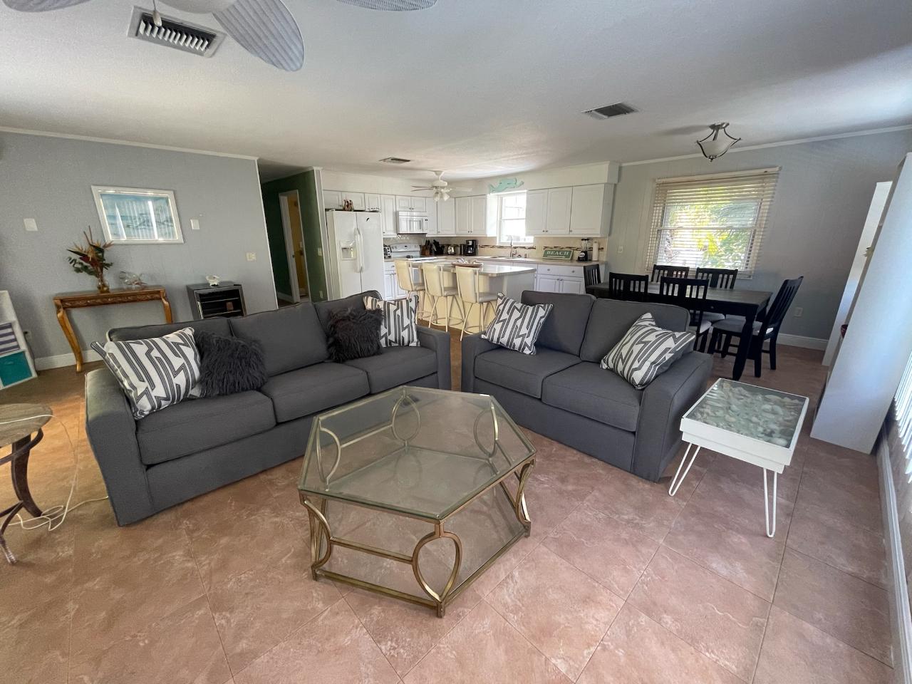 Living Room at Fort Myers Beach Rentals Gulf Front