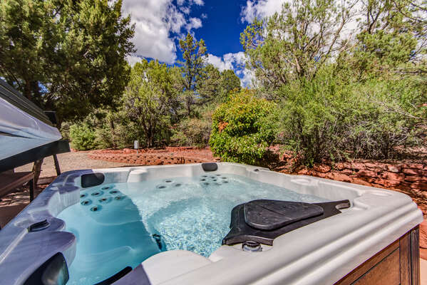 Private Hot Tub with Therapeutic Jets