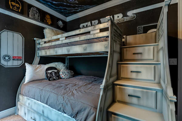 Full/Twin Bunk Beds for dreaming of a galaxy far, far away
