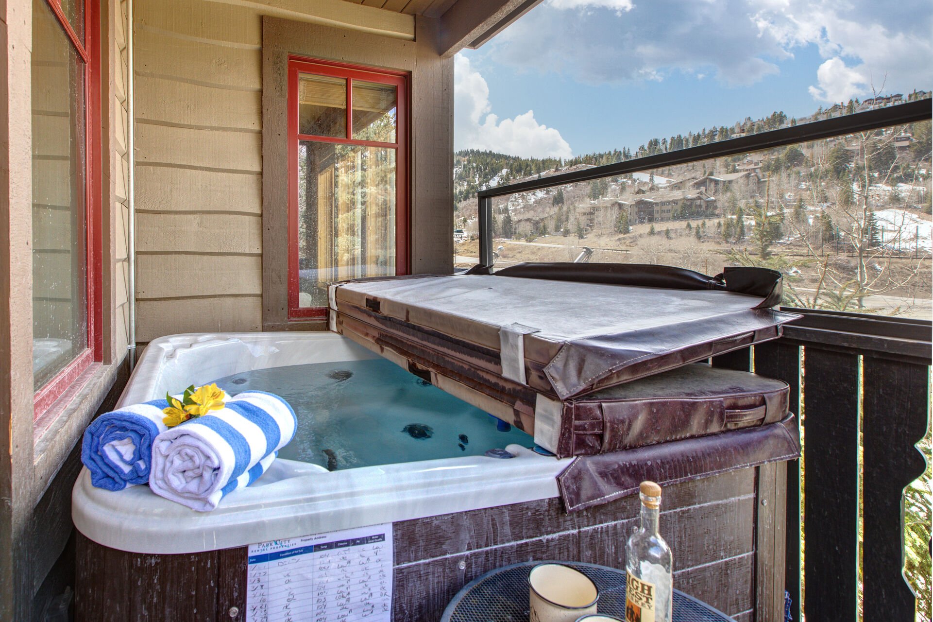 Enjoy the Views from the Private Hot Tub