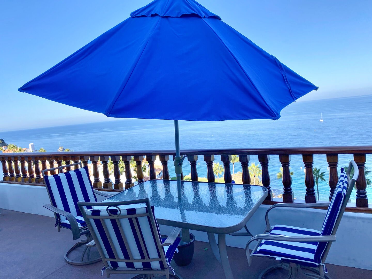 Relax to the sounds of the ocean on your private balcony