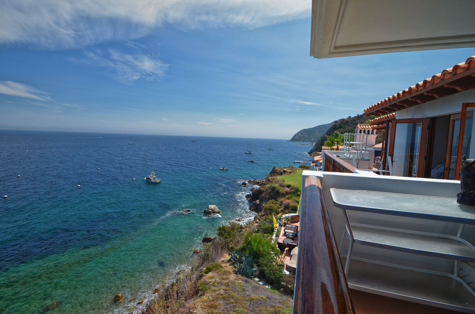 Priceless views from the private balcony