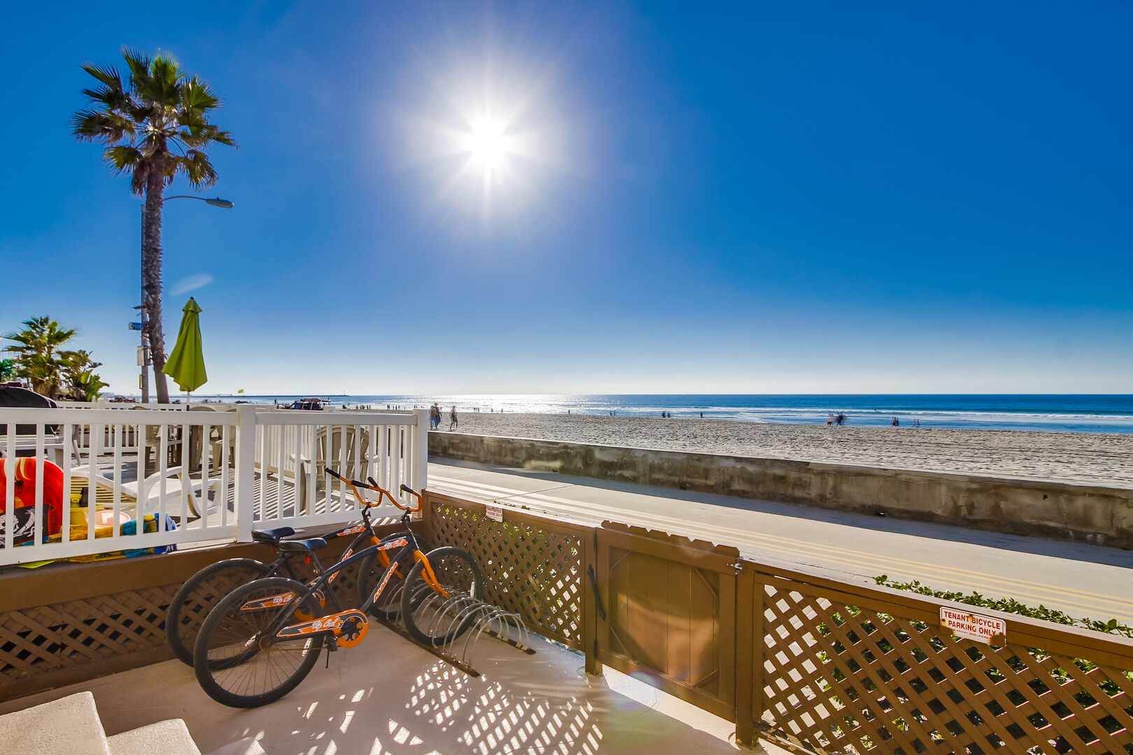 We provide 2 beach cruisers for your stay