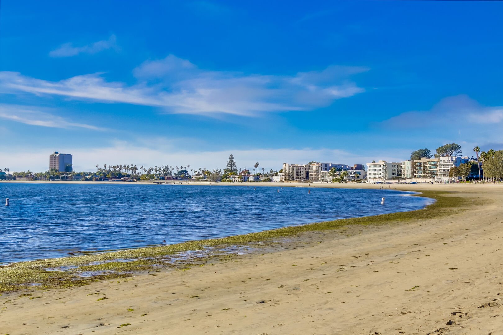 View of Mission Bay from boardwalk