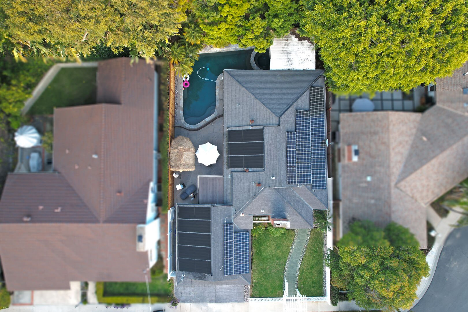 Aerial view of property lot