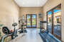 Exercise room off of the master bedroom