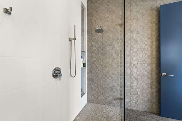 Luxurious Vitabath shower gel awaits you in the Fleur Suite full walk-in shower