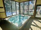 The Telluride Lodge Spa area features an indoor and outdoor 8 person hot tub for guests.  This space also features a large steamroll, shower and changing room as well as restroom. open 10am-10pm