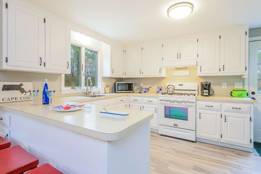 Plenty of room in the kitchen to whip up your favorite meals at -46 Har-Wood Ave Harwich- Cape Cod- New England Vacation Rentals