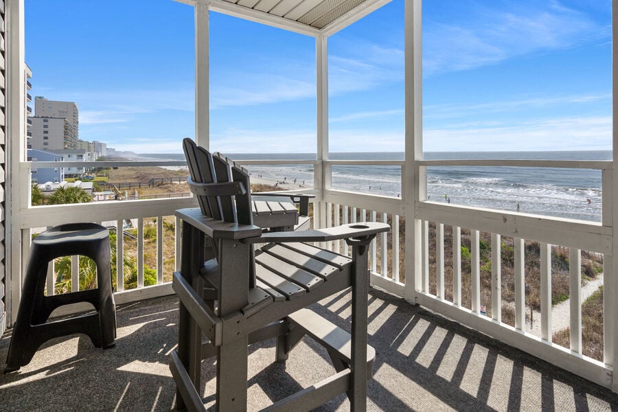 Windsong 302 - vacation home in Windy Hill, North Myrtle Beach | balcony | Thomas Beach Vacations