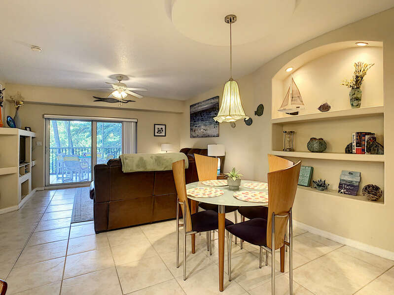 Dining area in our New Smyrna Beach Rental Condo