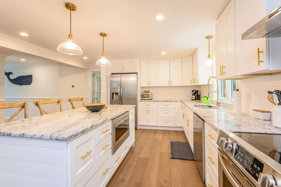 Lots of cabinets in kitchen - 21 Moon Compass Lane Sandwich Cape Cod - New England Vacation Rentals