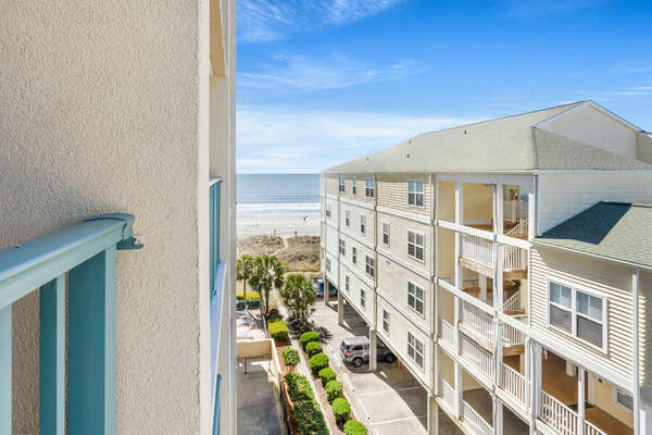 Verandas 509 - vacation condo in Ocean Drive Beach, North Myrtle Beach | balcony ocean view | Thomas Beach Vacations