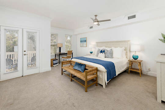 The spacious Master Bedroom has its own private balcony.