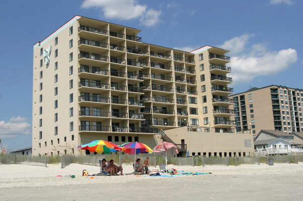 Buena Vista Plaza 802 - oceanfront condo in Cherry Grove Beach, North Myrtle Beach | building view | Thomas Beach Vacations