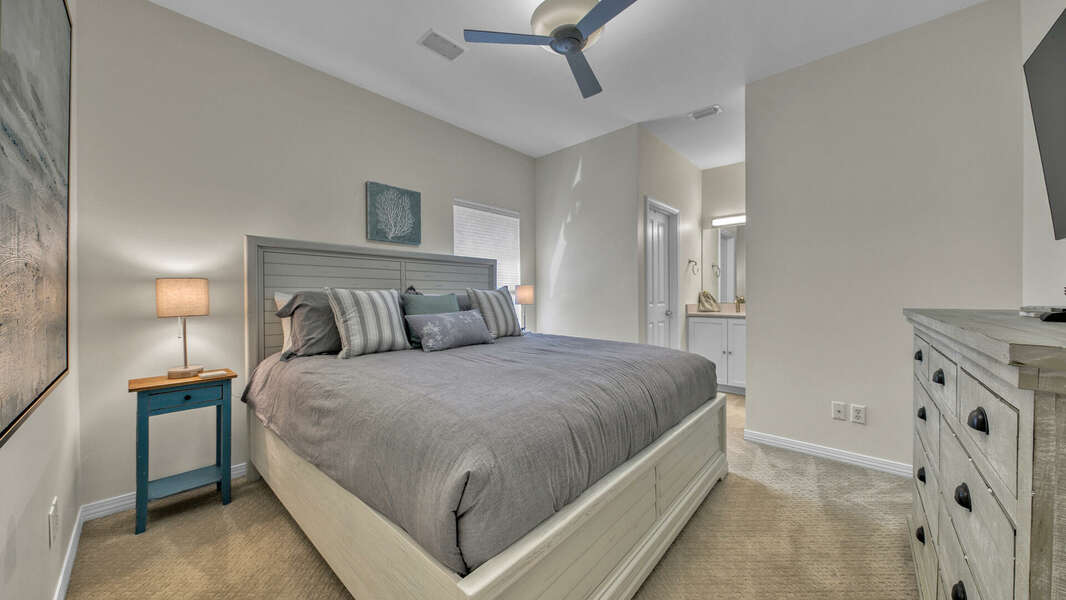Guest King Bedroom with Jack and Jill Bathroom - Second Level