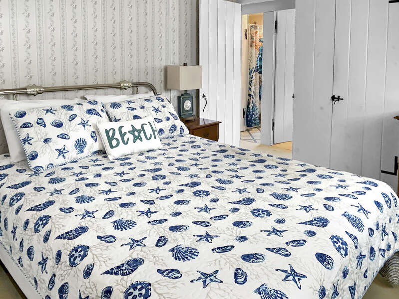 Bedroom #1 Queen bed, closet-25 Zylpha Rd Harwich Port- Cape Cod- New England Vacation Rentals