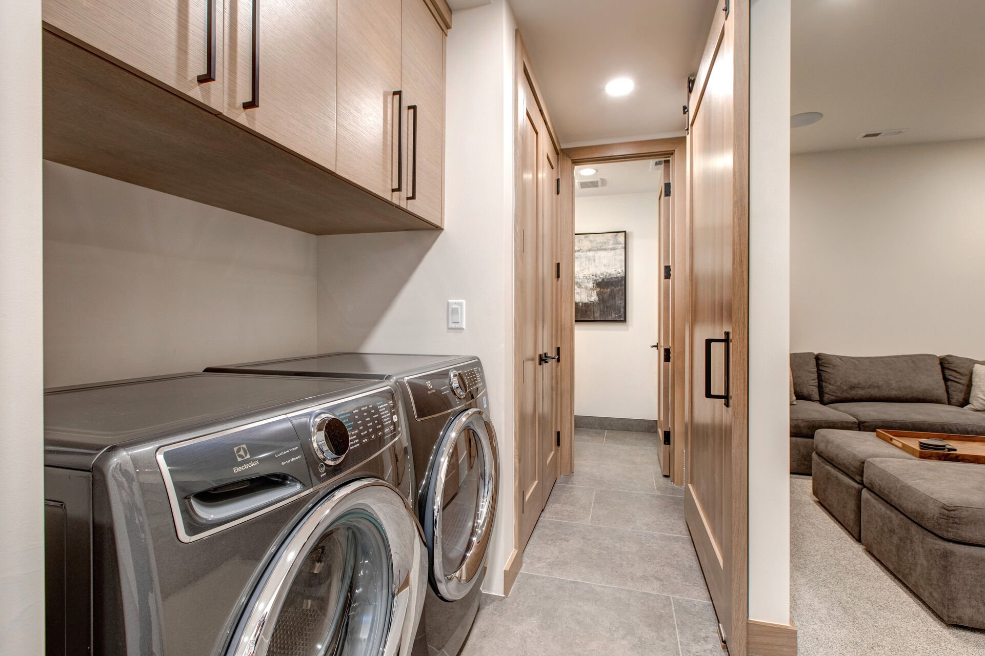Full-sized washer and dryer units