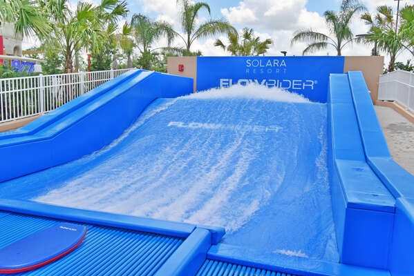 On-site amenities: Flowrider surf simulator