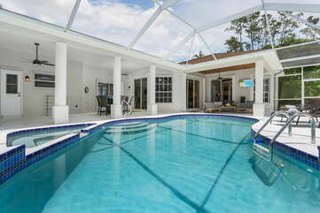 heated pool and spa vacation rental
